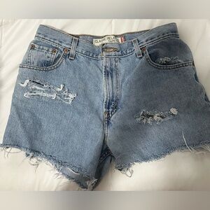 Levi’s 505 Jeans cut into shorts